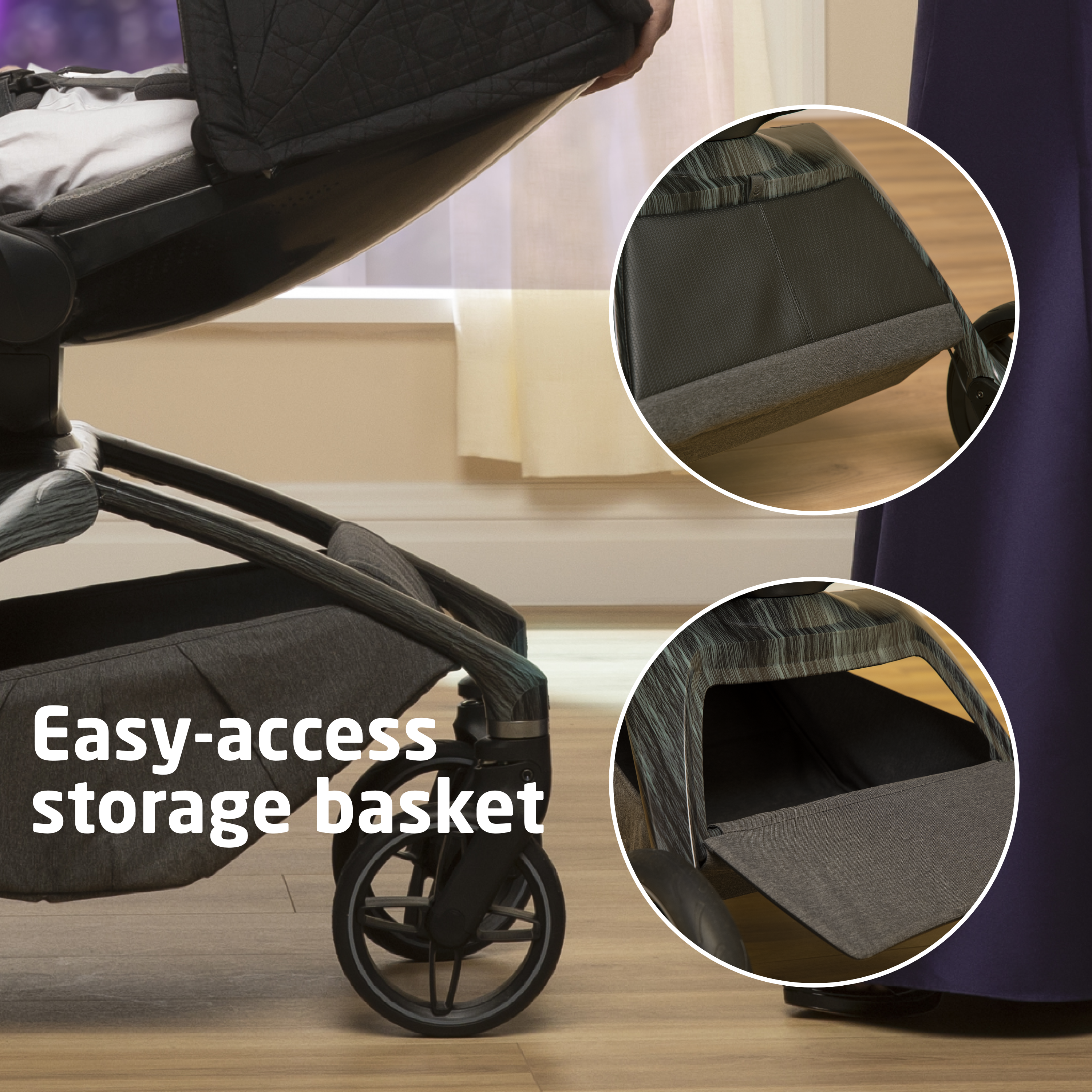 Tana 360° Rotating Travel System with Peri™ 180° in Onyx Heritage